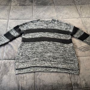 Black and grey sweater